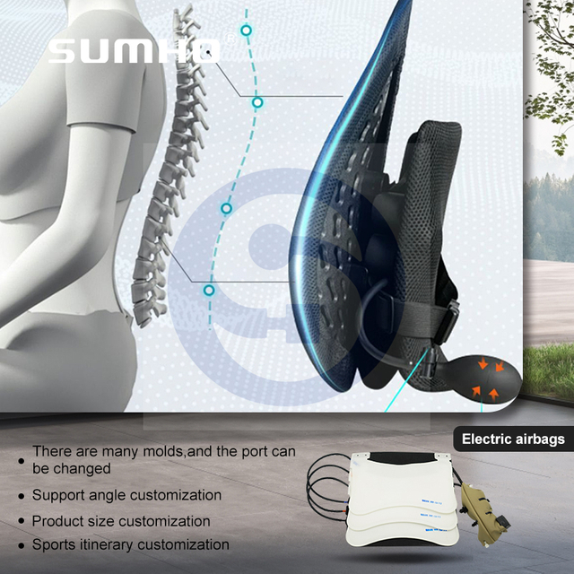 Kursi Mobil Dukungan Lumbar Multi-airbag Bahan PP Dukungan Lumbar Listrik